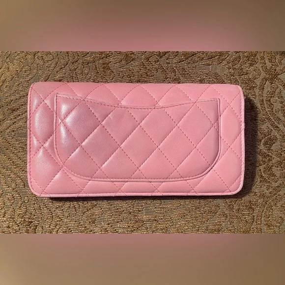 CHANEL CC Pink Leather Wallet-Chain And Wallet To Bag Insert Included - Picture 3 of 12